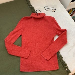 Burnt orange turtle neck sweater!